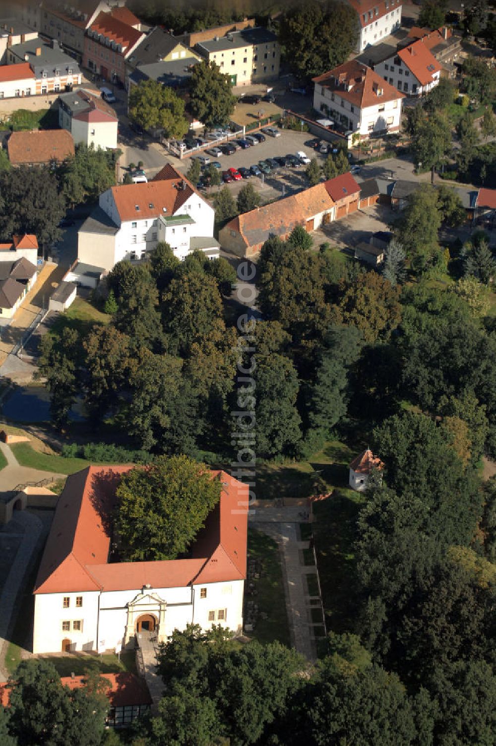 Senftenberg aus der Vogelperspektive: Schloss Senftenberg