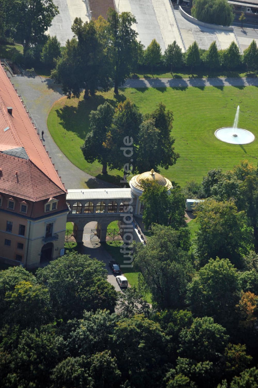 Luftaufnahme Sondershausen - Schloss Sondershausen in Thüringen