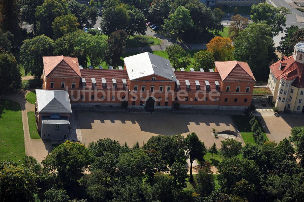 Sondershausen von oben - Schloss Sondershausen in Thüringen