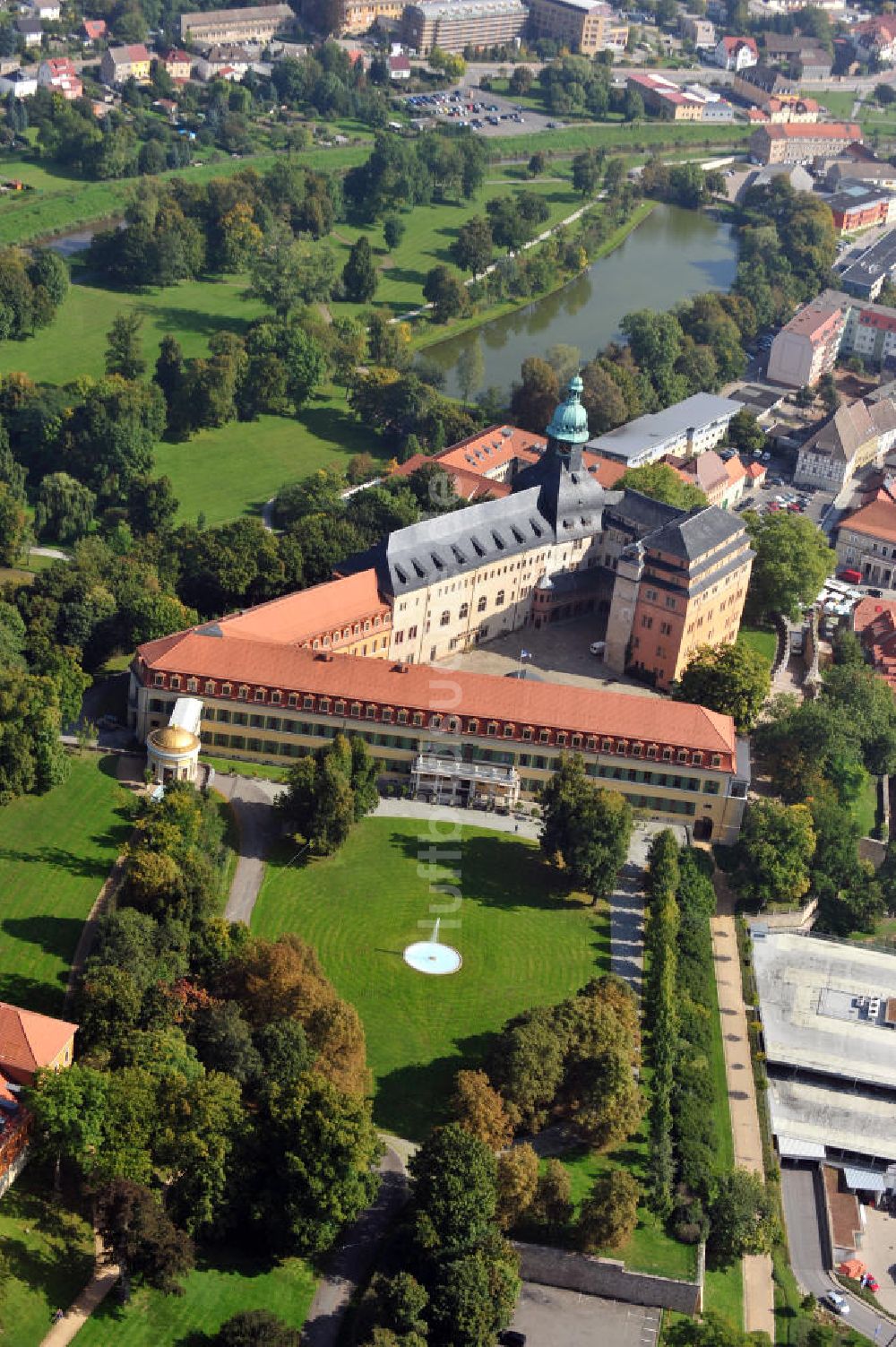 Sondershausen aus der Vogelperspektive: Schloss Sondershausen in Thüringen