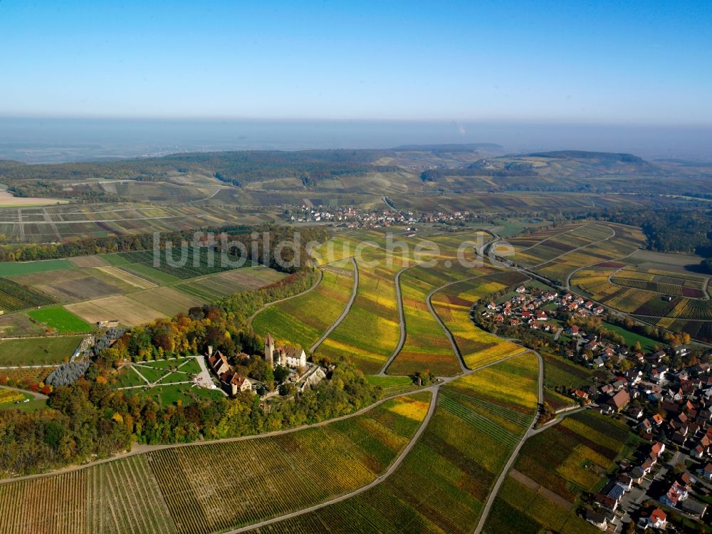 Luftaufnahme Brackenheim - Schloss Stocksberg im Ortsteil Stockheim in Brackenheim im Bundesland Baden-Württemberg