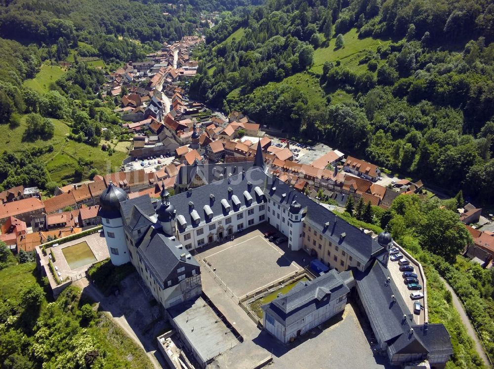 Luftaufnahme Südharz OT Stolberg - Schloss Stolberg in der Gemeinde Südharz im Bundesland Sachsen-Anhalt