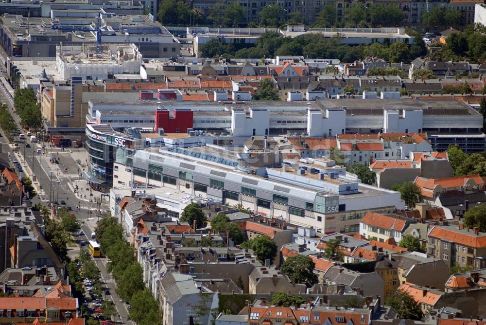 Berlin aus der Vogelperspektive: Schloss Straßen Center an der Schloßstraße in Berlin-Steglitz