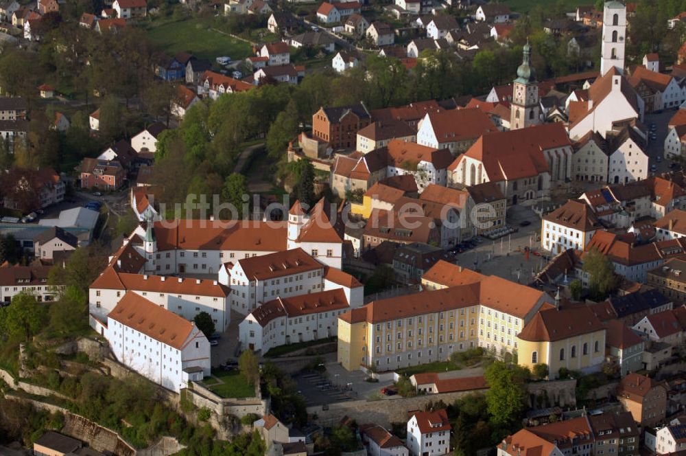 Sulzbach-Rosenberg von oben - Schloss Sulzbach bzw. Burg Sulzbach