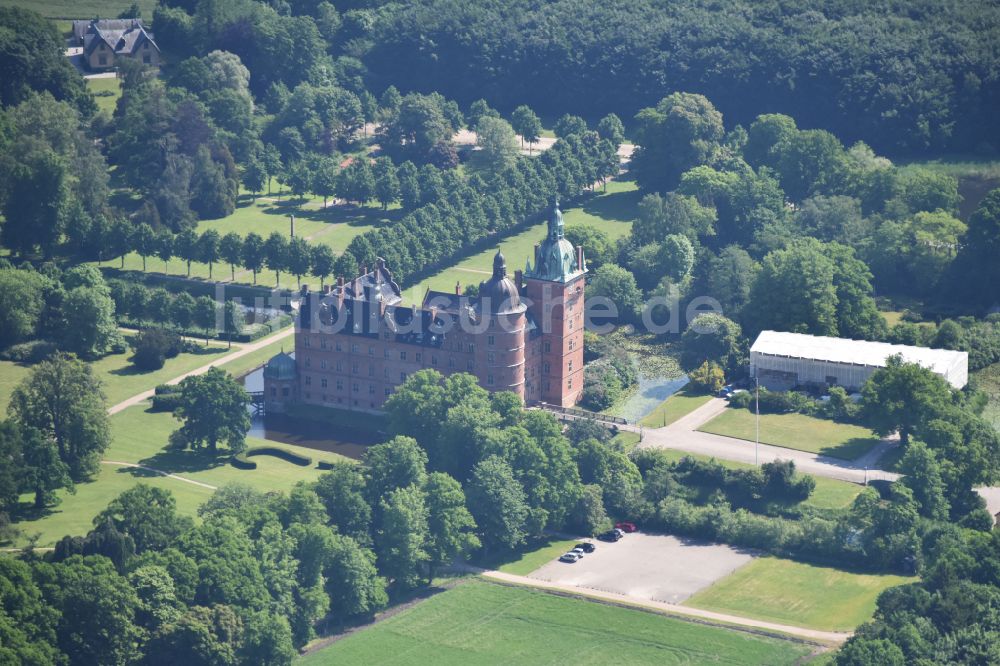 Köge Von Oben Schloß Vallø In Köge In Region Själland Dänemark