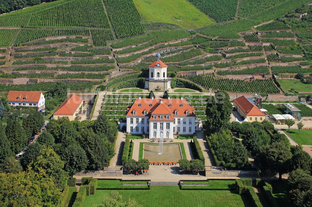 Radebeul aus der Vogelperspektive: Schloss Wackerbarth Radebeul in Sachsen