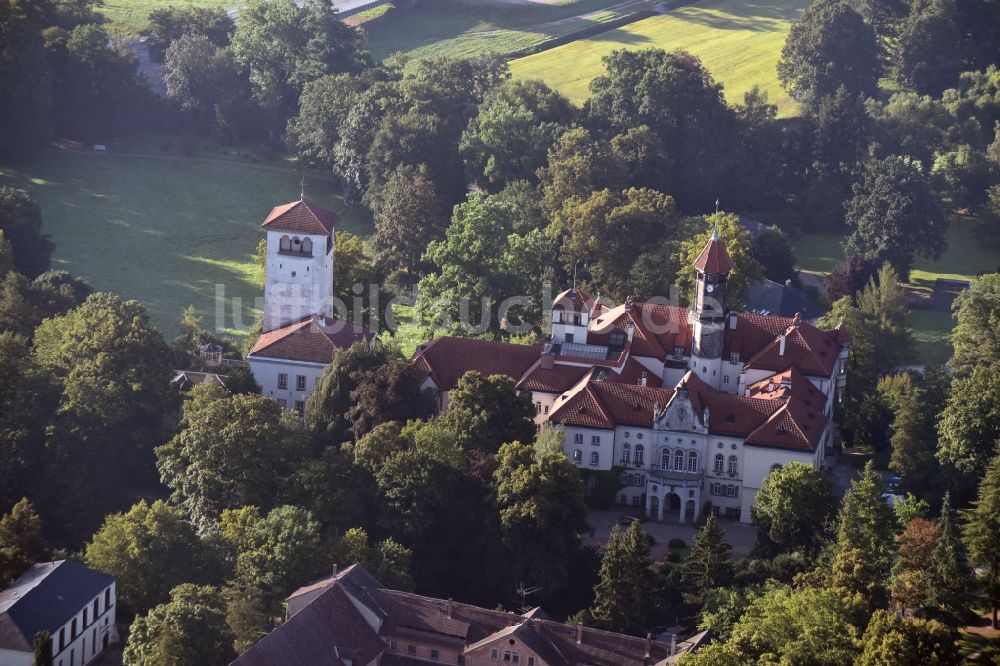 Waldenburg von oben - Schloss Waldenburg in Waldenburg im Bundesland Sachsen