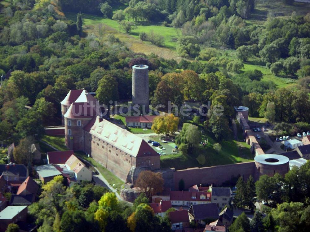 Luftbild Belzig - Schloß Wiesenburg bei Belzig.