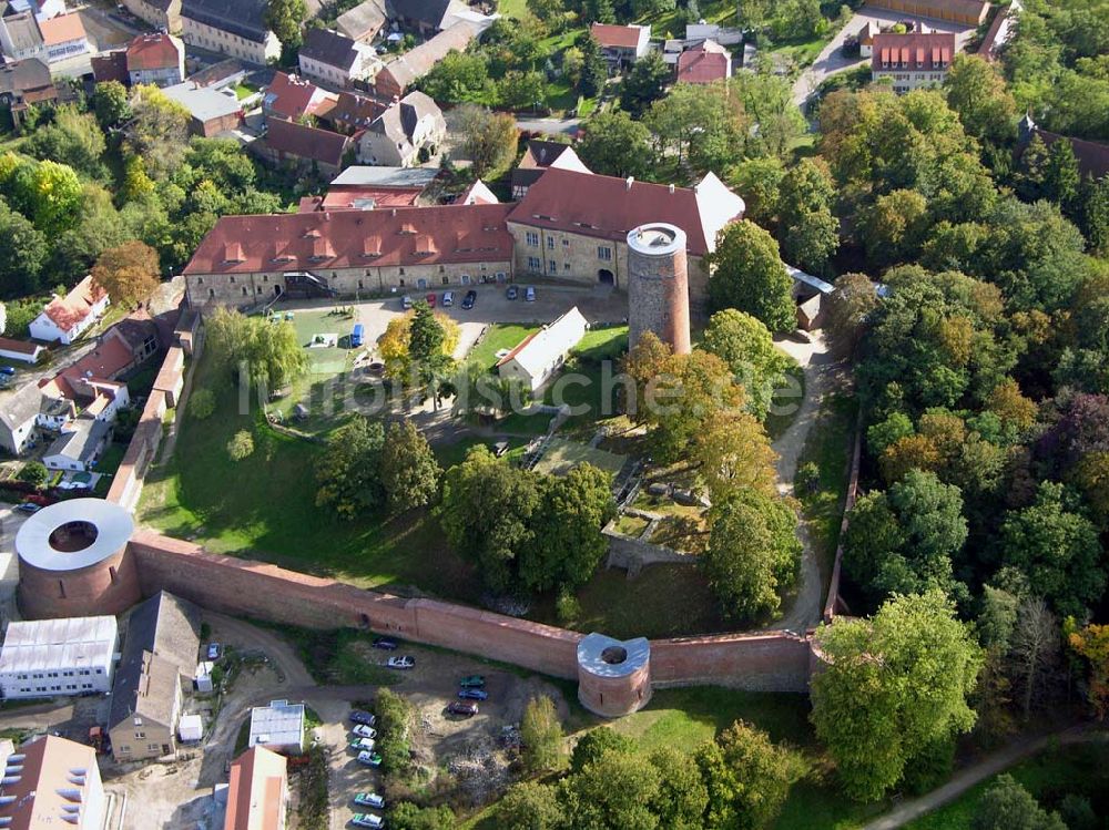 Luftbild Belzig - Schloß Wiesenburg bei Belzig.