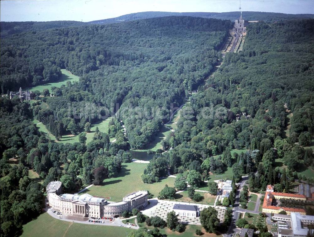 Luftaufnahme Kassel - Schloß Wilhelmshöhe in Kassel