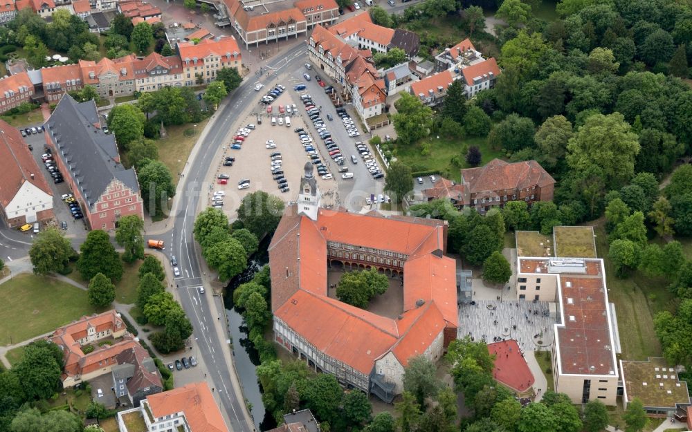 Luftaufnahme Wolfenbüttel - Schloss Wolfenbüttel in Wolfenbüttel im Bundesland Niedersachsen