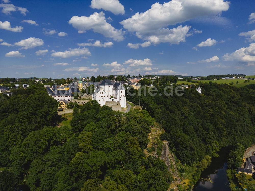 Luftaufnahme Wolkenstein - Schloss Wolkenstein in Wolkenstein im Bundesland Sachsen, Deutschland