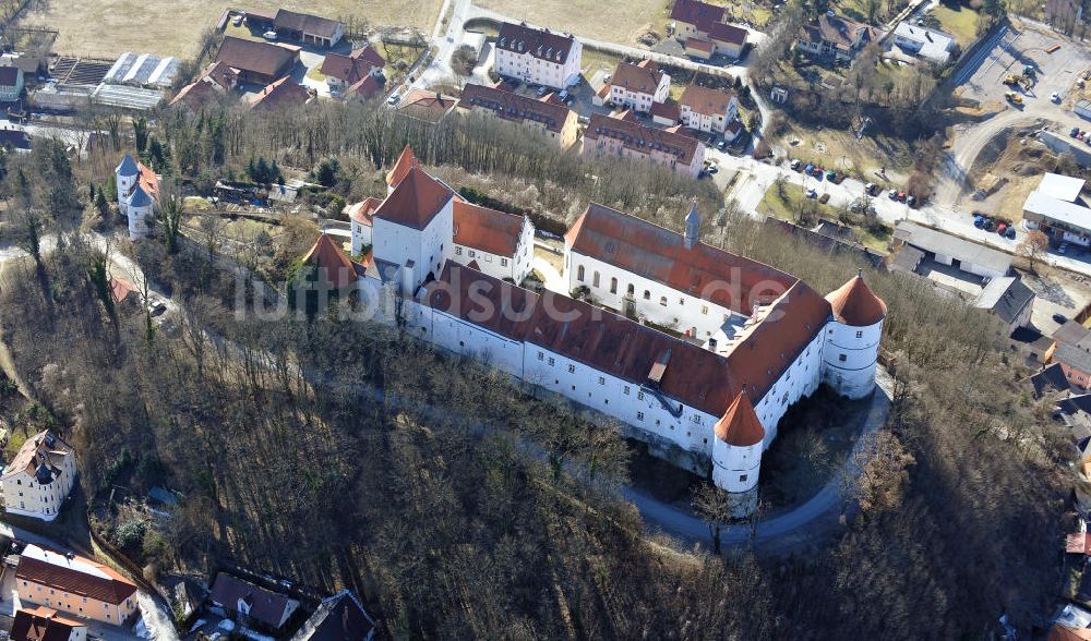 Luftbild Wörth an der Donau - Schloss Wörth in Wörth an der Donau