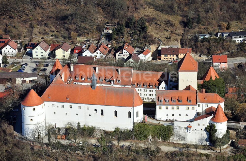 Luftbild Wörth an der Donau - Schloss Wörth in Wörth an der Donau