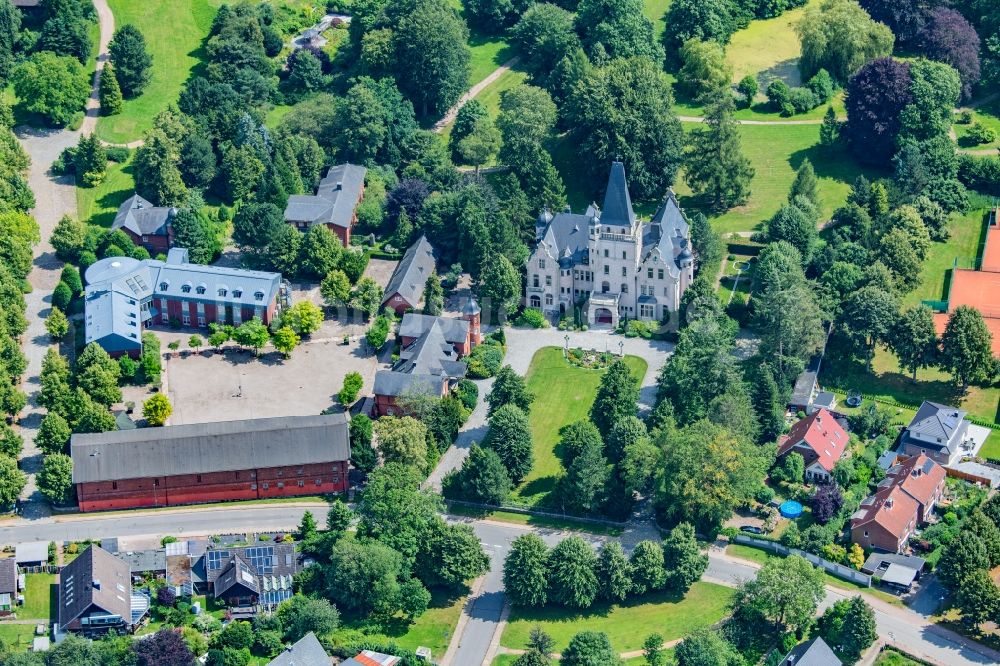 Tremsbüttel von oben - Schlossanlage in Tremsbüttel im Bundesland Schleswig-Holstein, Deutschland