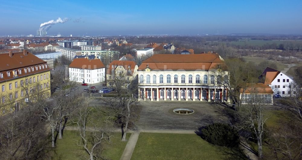 Luftbild Merseburg - Schlossgartensalon in Merseburg im Bundesland Sachsen-Anhalt