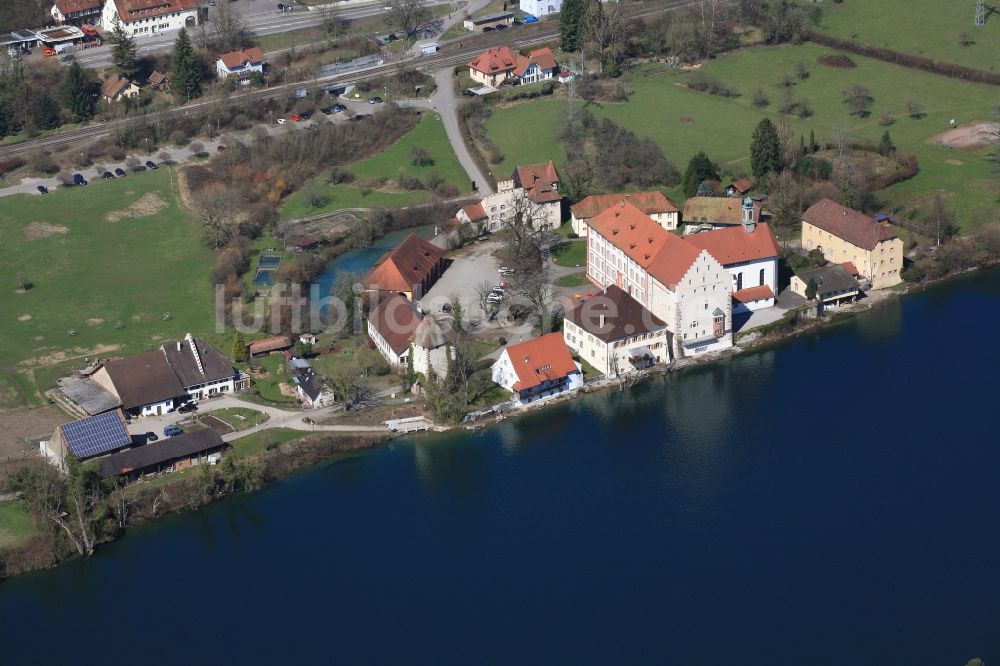 Rheinfelden (Baden) von oben - Schlosshotel Beuggen in Rheinfelden (Baden) im Bundesland Baden-Württemberg, Deutschland