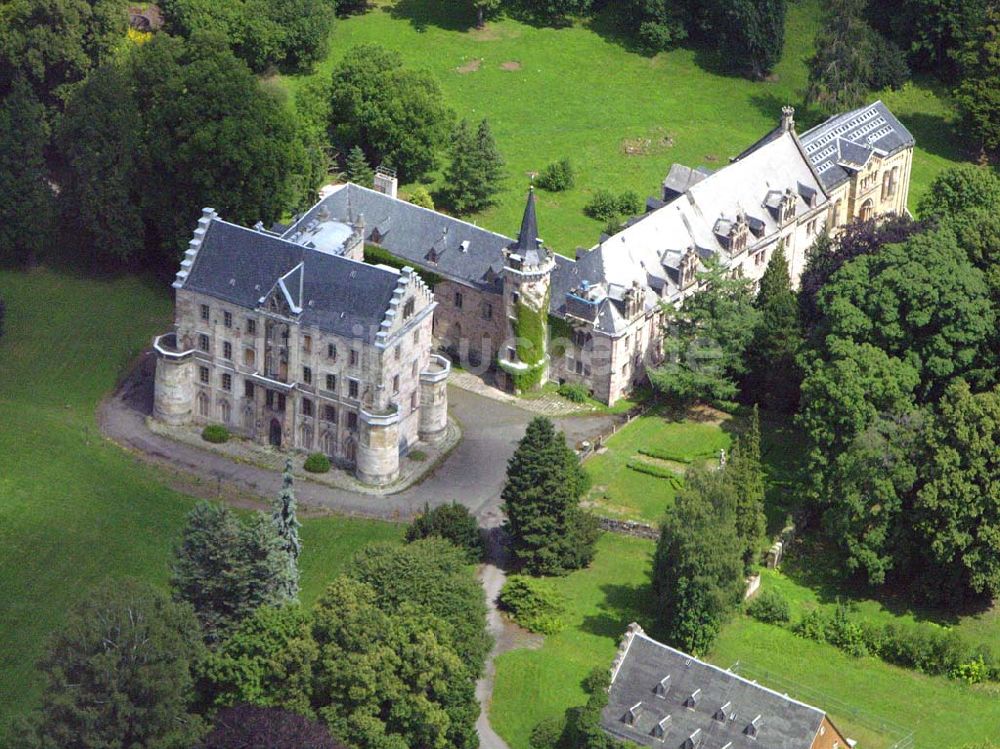 Luftbild Friedrichroda / Thüringen - Schloßhotel Rheinhardtsbrunnen in Friedrichroda / Thüringen.