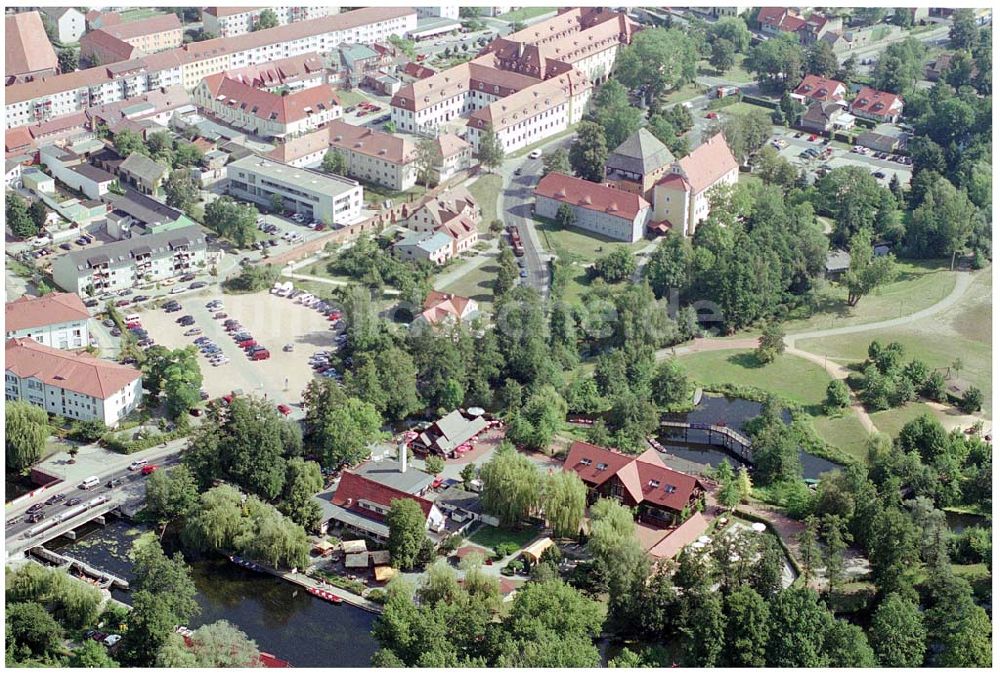 Luftbild Lübben - Schlossinsel Lübben