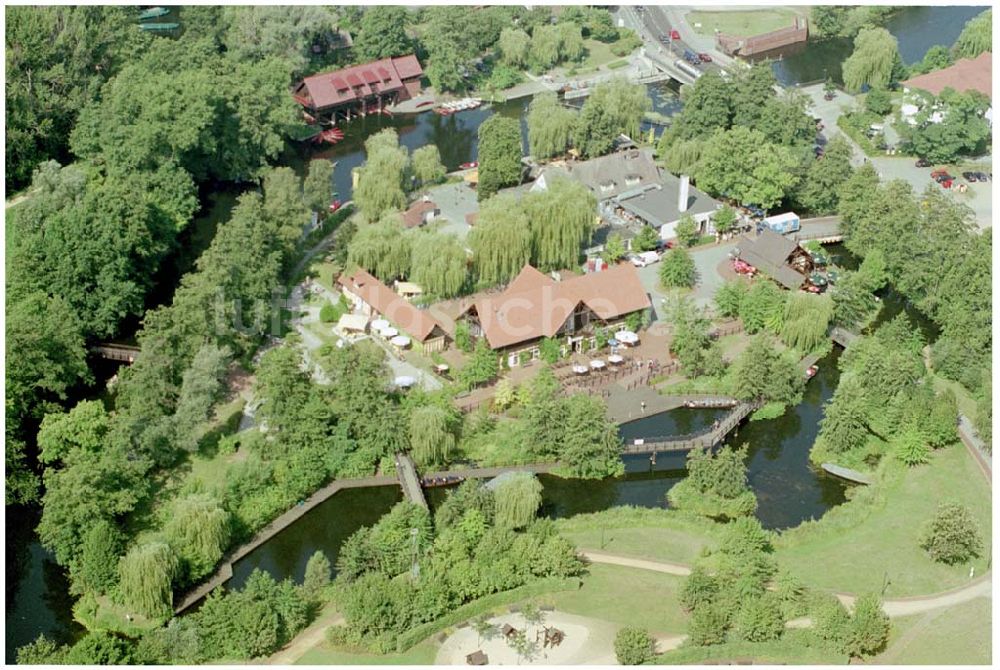 Luftbild Lübben - Schlossinsel Lübben