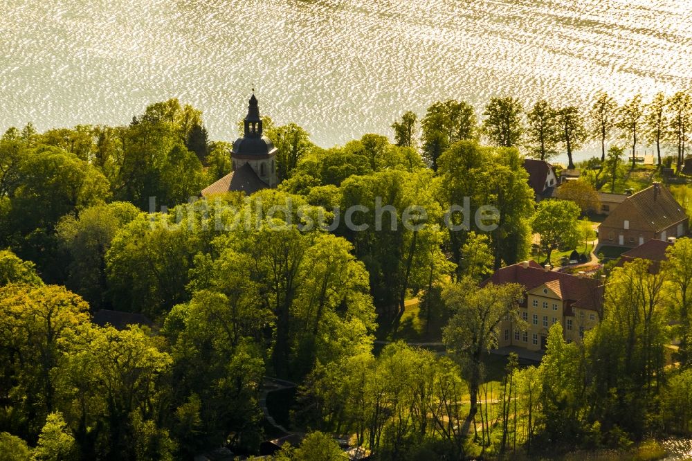 Luftbild Mirow - Schlossinsel in Mirow im Bundesland Mecklenburg-Vorpommern