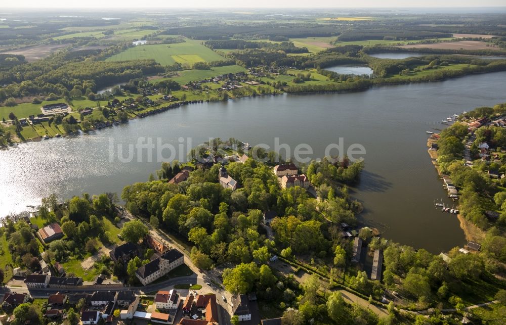 Mirow von oben - Schlossinsel in Mirow im Bundesland Mecklenburg-Vorpommern