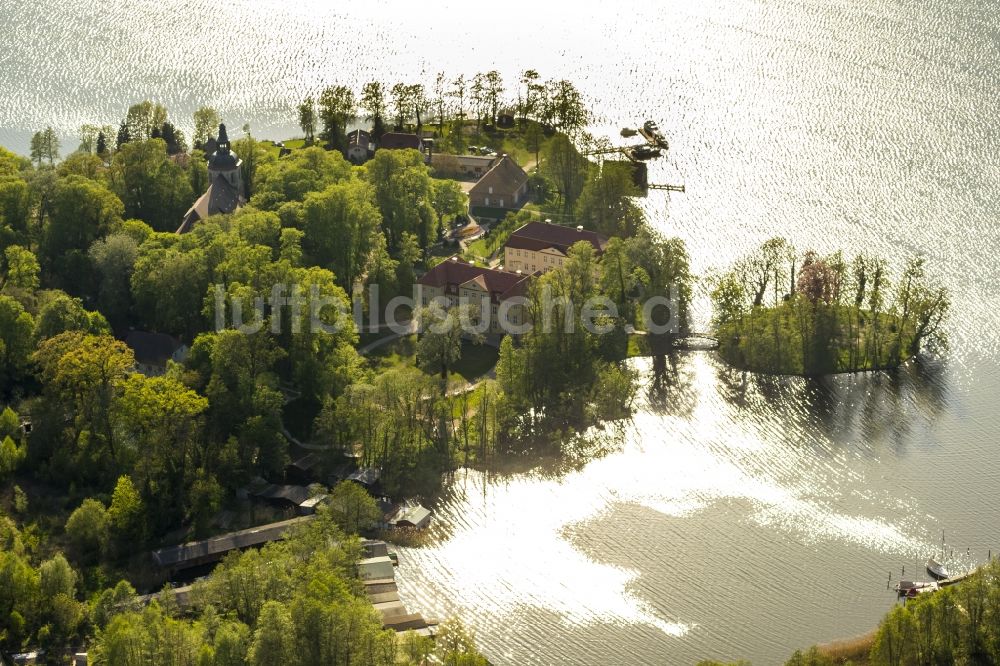 Mirow von oben - Schlossinsel in Mirow im Bundesland Mecklenburg-Vorpommern