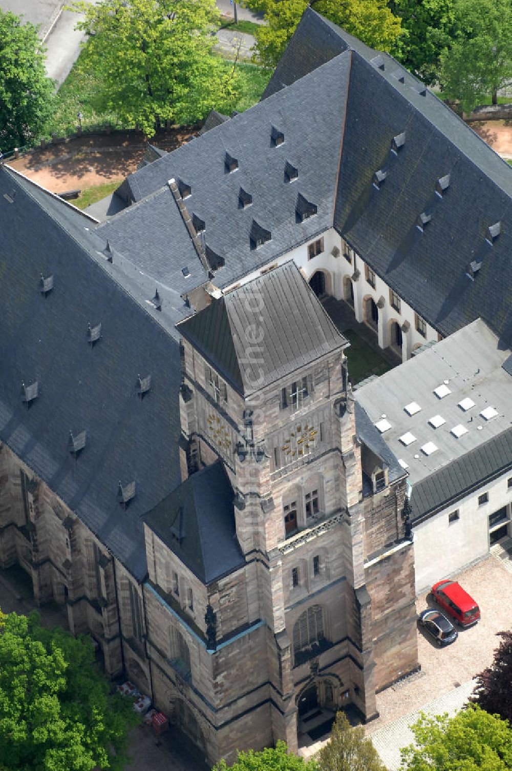 Luftaufnahme Chemnitz - Schlosskirche von Chemnitz in Sachsen