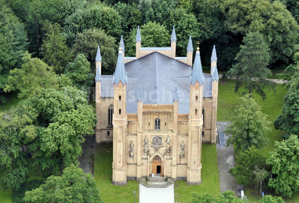 Luftaufnahme Neustrelitz - Schlosskirche in Neustrelitz, Mecklenburg-Vorpommern