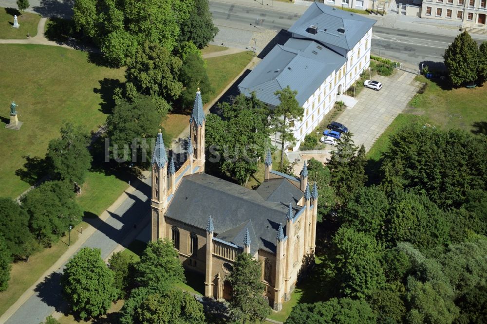 Luftbild Neustrelitz - Schlosskirche in Neustrelitz im Bundesland Mecklenburg-Vorpommern