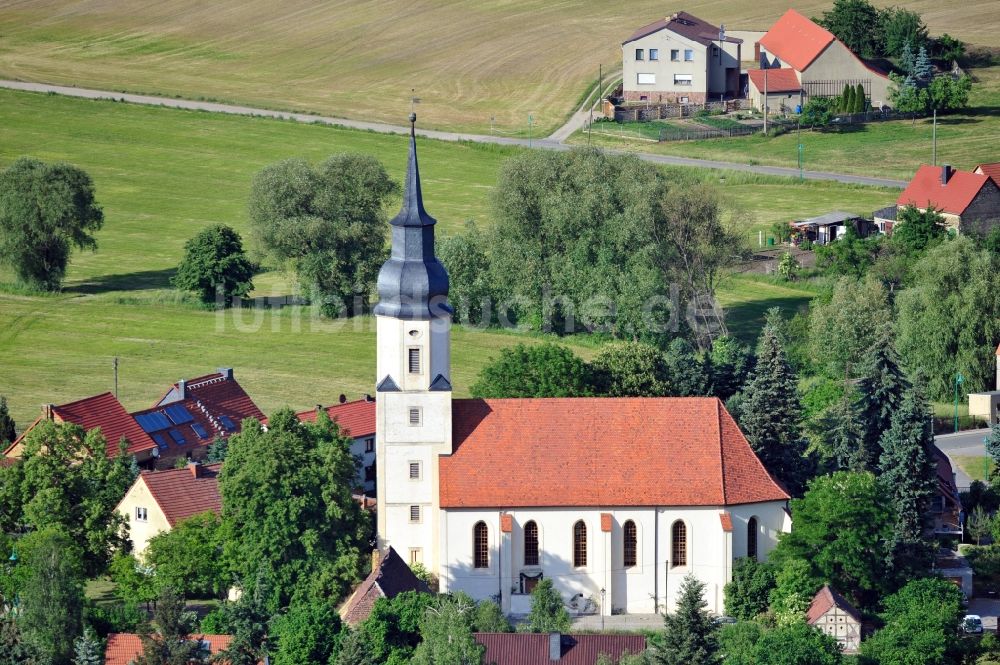 Luftbild Bad Schmiedeberg OT Reinharz - Schlosskirche Reinharz im Bundesland Sachsen-Anhalt