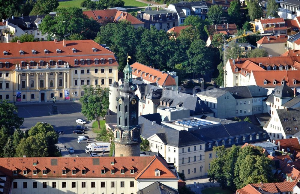 Luftaufnahme Weimar - Schlossmuseum Weimar im Bundesland Thüringen