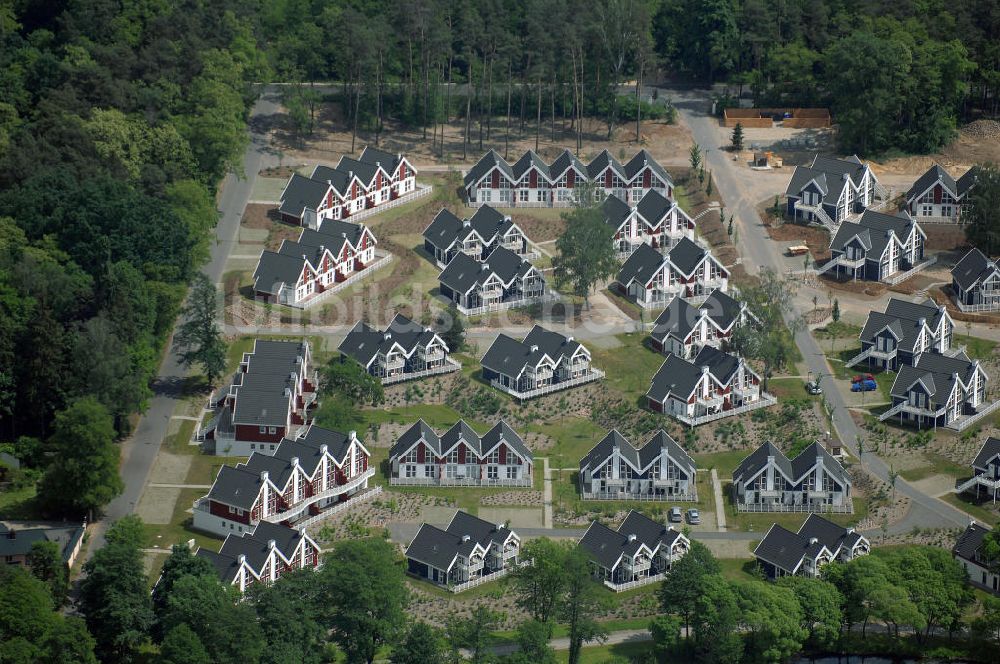 Bad Saarow von oben - Schlosspark Bad Saarow am Scharmützelsee