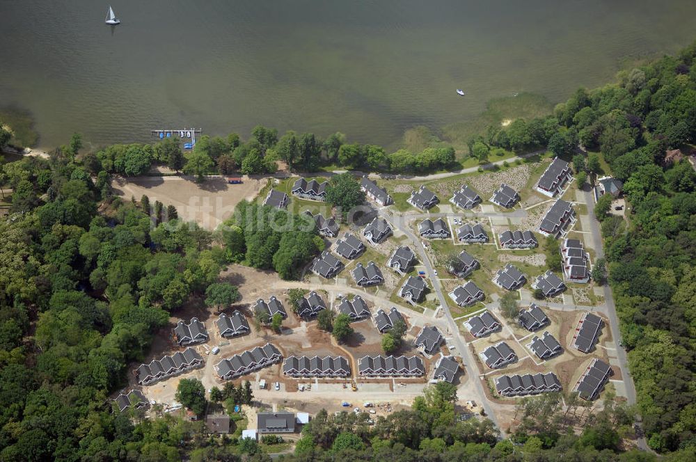 Bad Saarow aus der Vogelperspektive: Schlosspark Bad Saarow am Scharmützelsee