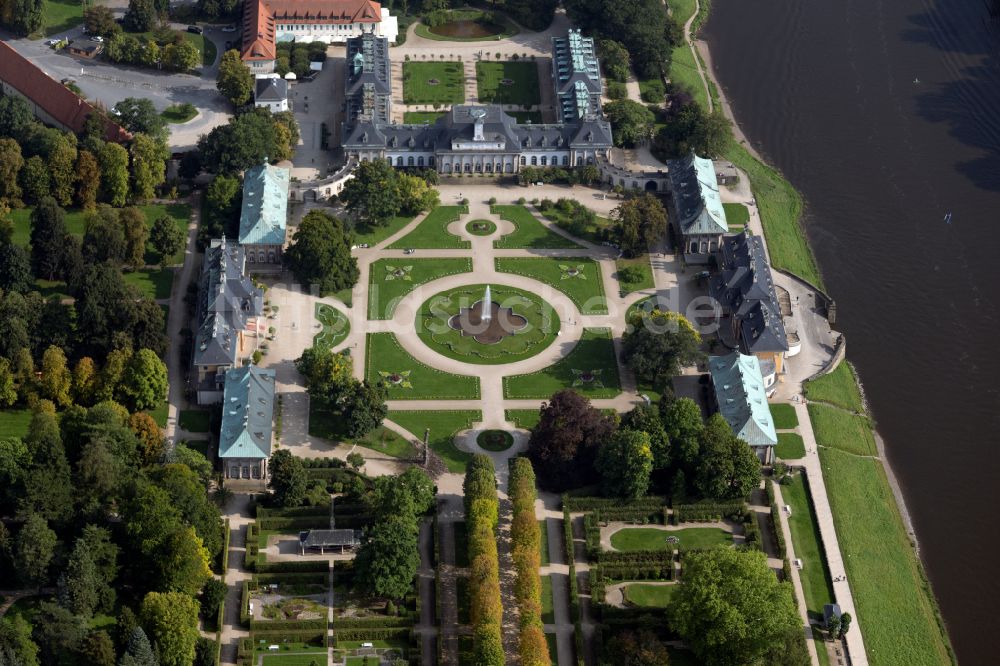 Luftbild Dresden - Schlosspark in Dresden im Bundesland Sachsen, Deutschland