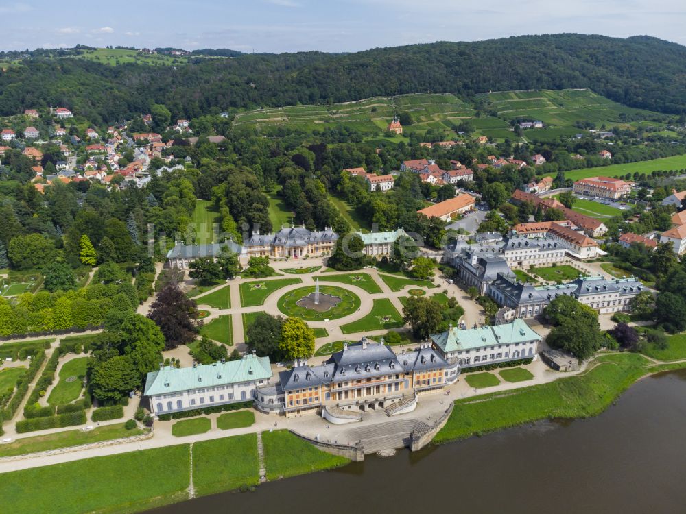 Luftaufnahme Dresden - Schlosspark in Dresden im Bundesland Sachsen, Deutschland