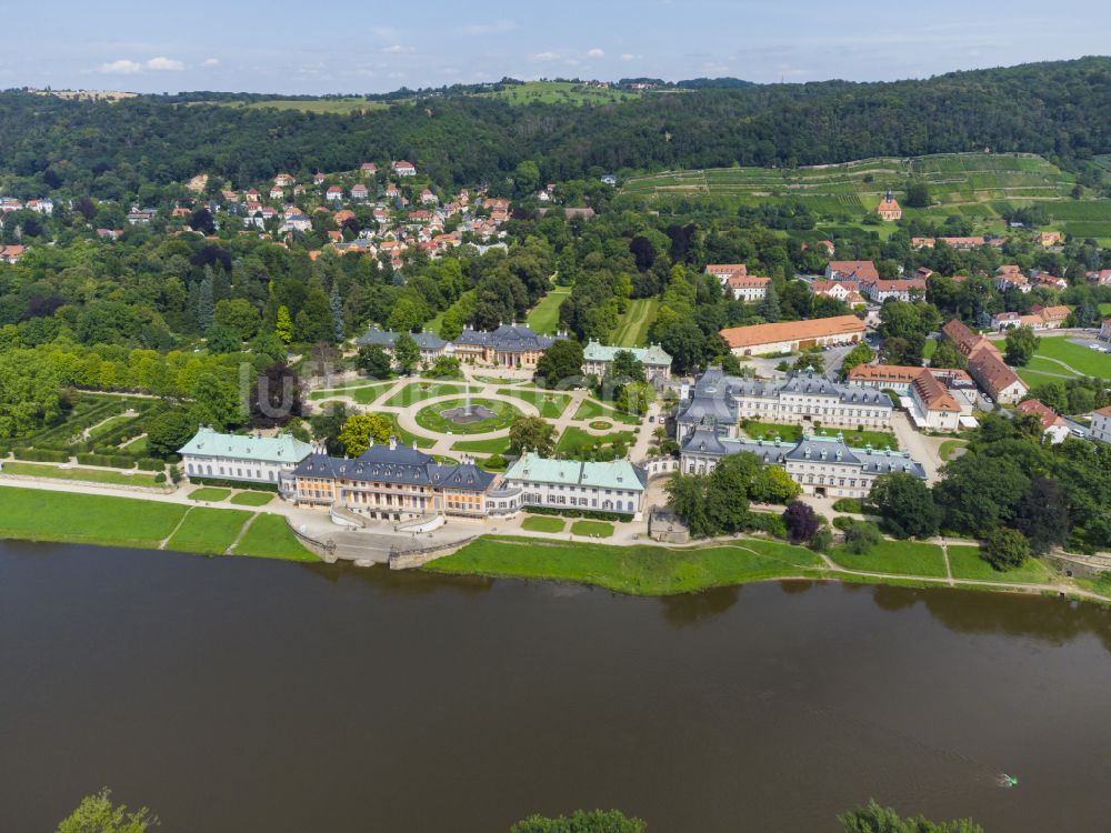 Dresden aus der Vogelperspektive: Schlosspark in Dresden im Bundesland Sachsen, Deutschland