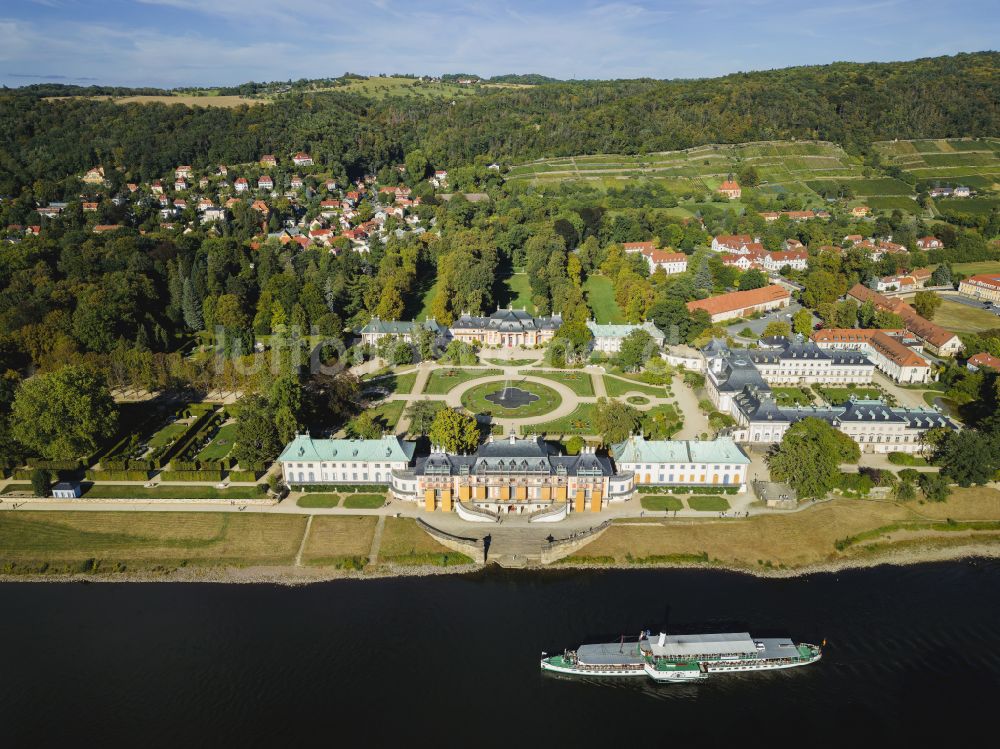 Luftaufnahme Dresden - Schlosspark in Dresden im Bundesland Sachsen, Deutschland