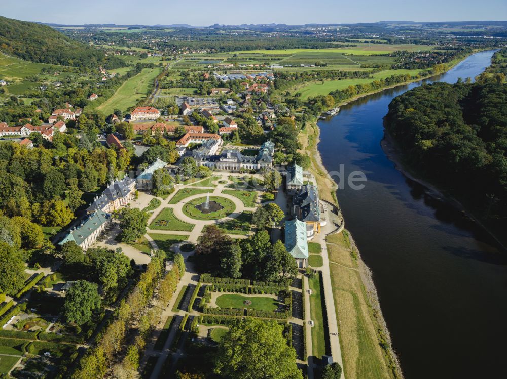 Luftbild Dresden - Schlosspark in Dresden im Bundesland Sachsen, Deutschland