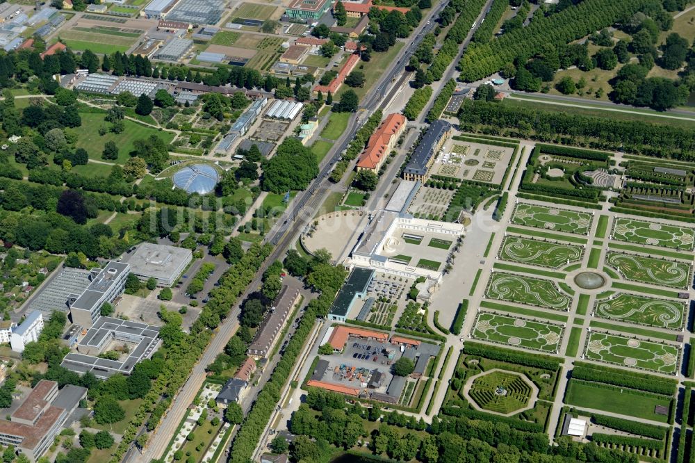 Luftbild Hannover - Schloßpark von Schloß Herrenhausen in Hannover im Bundesland Niedersachsen