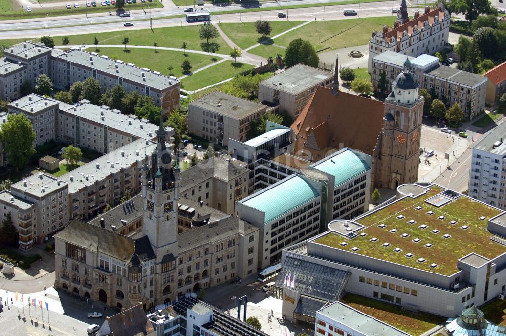 Luftaufnahme Dessau-Roßlau - Schlossplatz