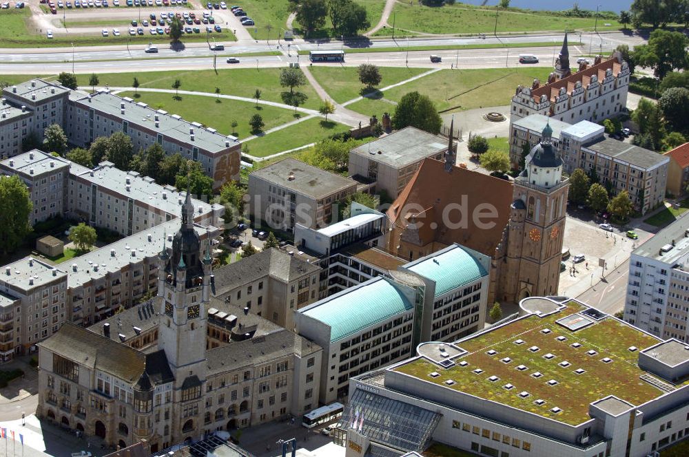 Dessau-Roßlau von oben - Schlossplatz