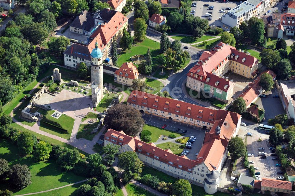 Arnstadt von oben - Schlossplatz in Arnstadt