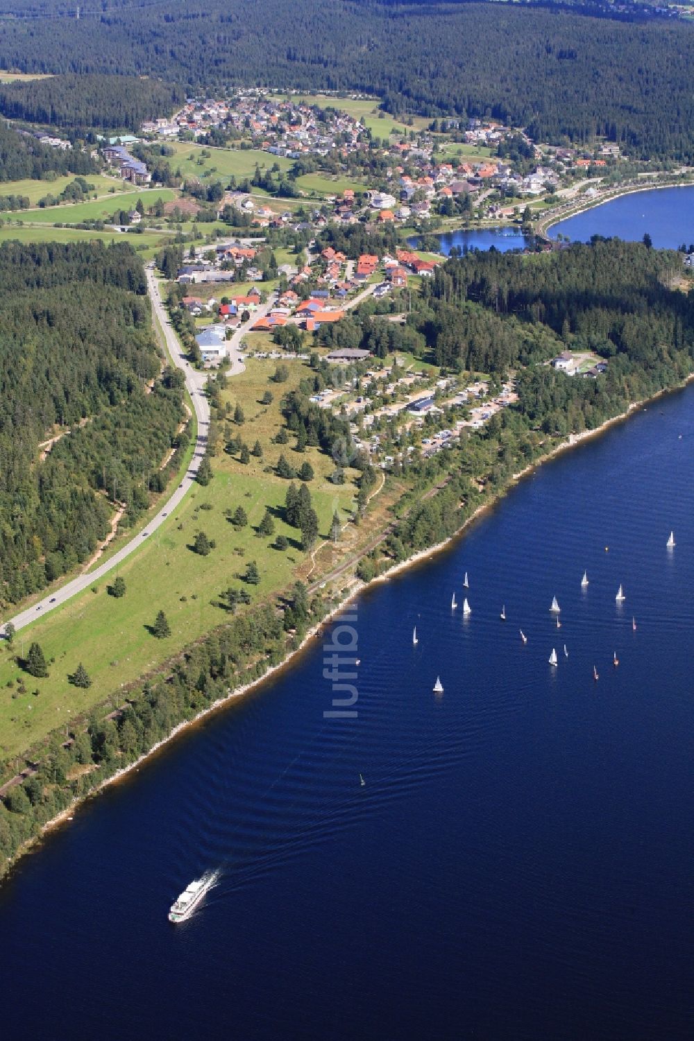 Schluchsee aus der Vogelperspektive: Schluchsee im Bundesland Baden-Württemberg