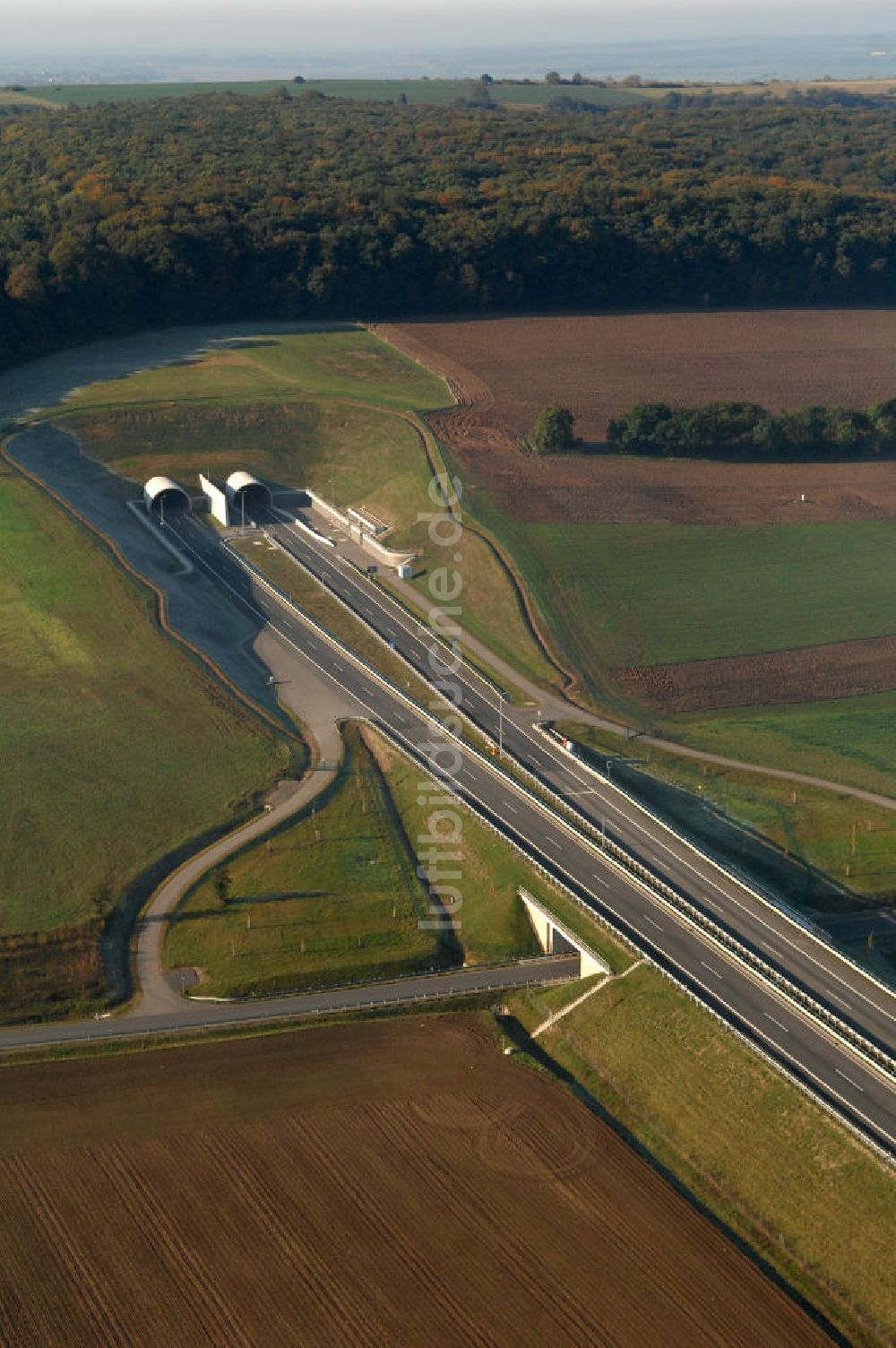 Luftbild Heldrungen - Schmücketunnel bei Heldrungen in Thüringen