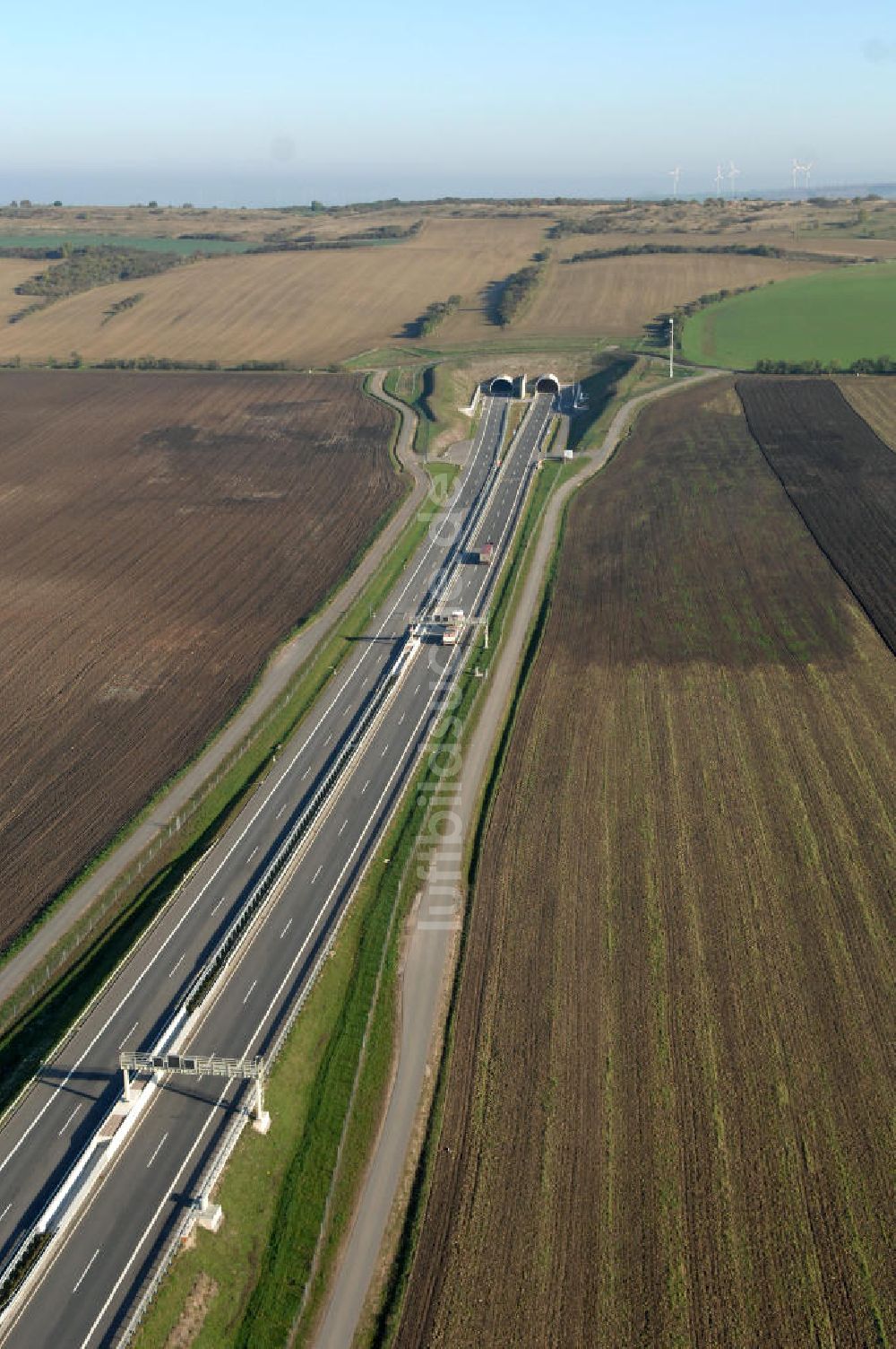 Luftbild Heldrungen - Schmücketunnel bei Heldrungen in Thüringen