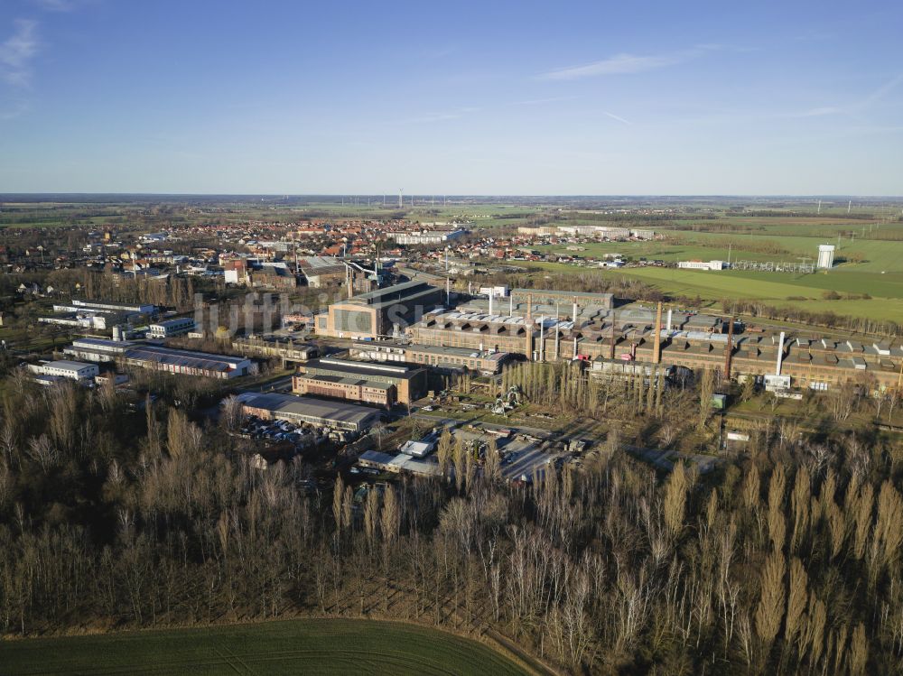 Gröditz von oben - Schmiedewerke Gröditz in Gröditz im Bundesland Sachsen, Deutschland