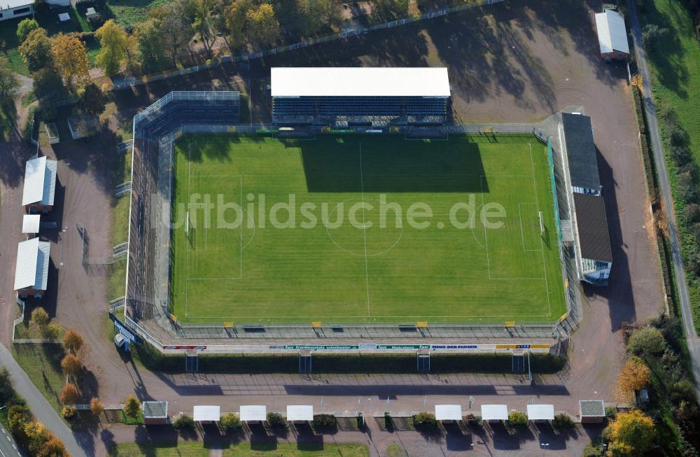 Aschaffenburg aus der Vogelperspektive: Schönbusch Stadion Aschaffenburg Bayern