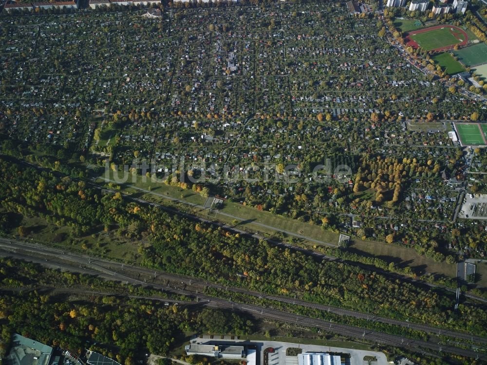 Luftbild Berlin - Schöneberger Südgelände im Süden des Ortsteils Schöneberg in Berlin