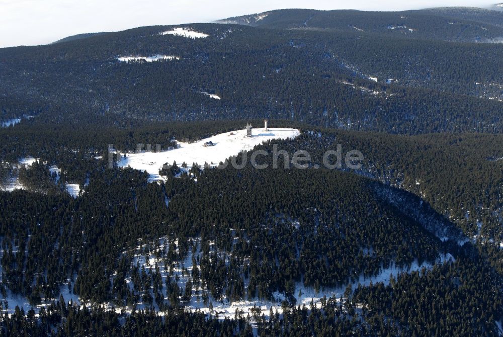 Luftaufnahme Gehlberg - Schneekopf bei Gehlberg im thüringischen Ilm-Kreis